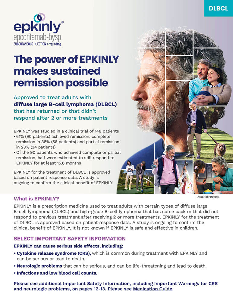 Download the EPKINLY® (epcoritamab-bysp) Treatment Consideration Guide.
