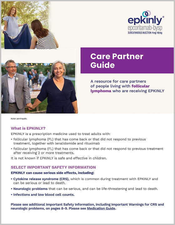 Download the EPKINLY® Care Partner Brochure for 2L FL.